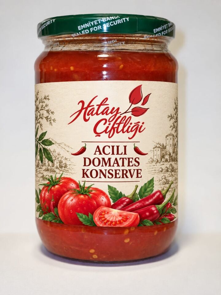 Domates Konservesi Acılı 680gr
